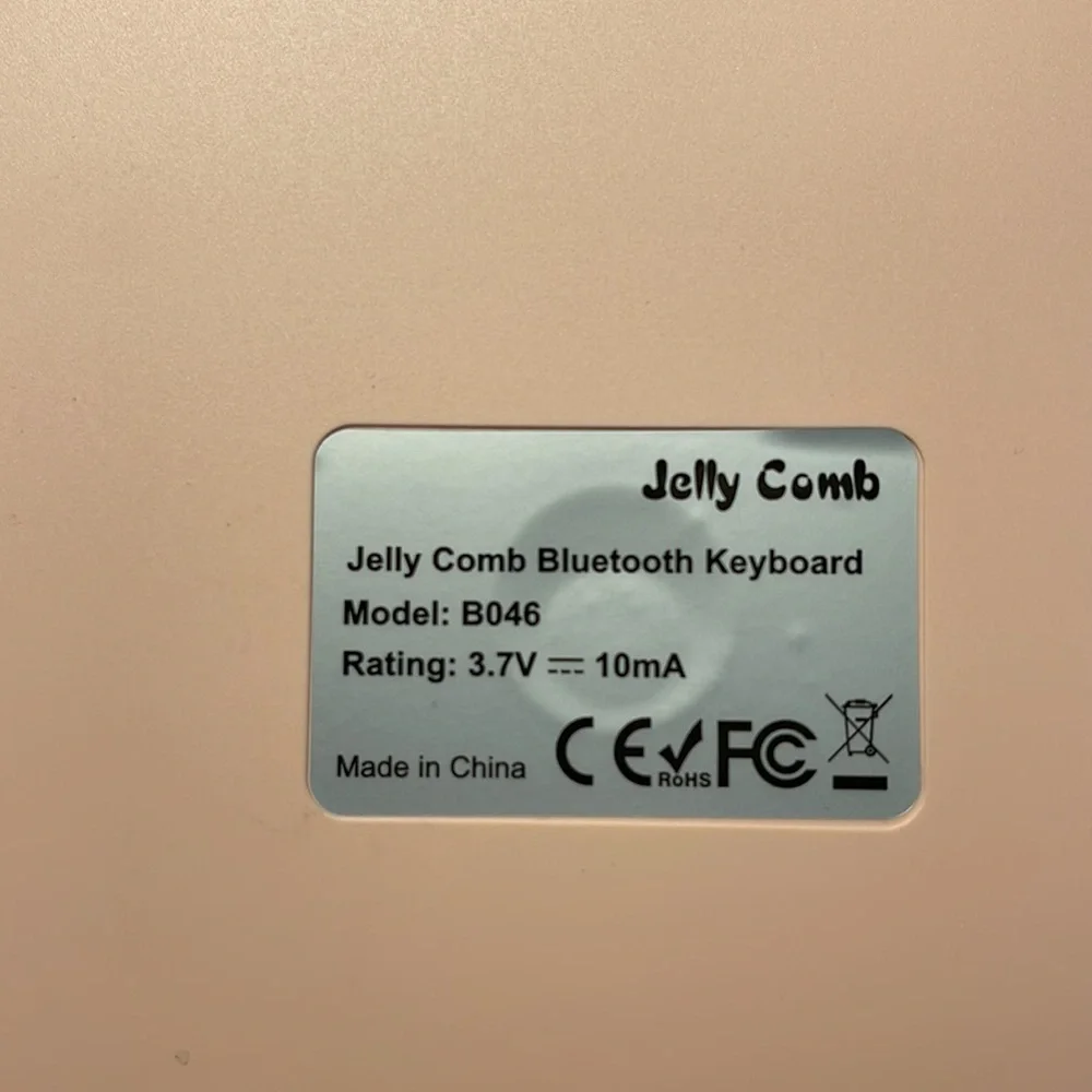 Jelly Comb Bluetooth Keyboard Light Pink